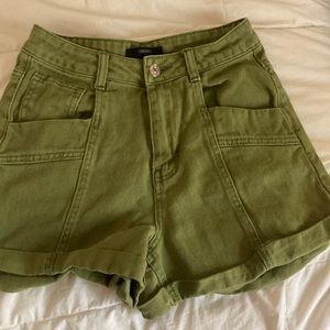 Army green, forever 21, Jean shorts